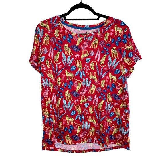 SECRET TREASURES 2 Piece Cheetah Pajama Set - Picture 2 of 9